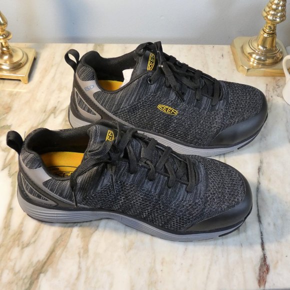 KEEN Utility Women's Sparta Low Height Alloy Toe ESD Work Shoes 9W - Picture 3 of 10